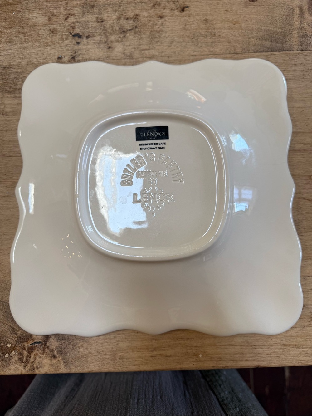 Cream Square Platter -.lenox batter’s patisseri 8 7/8” salad plate
